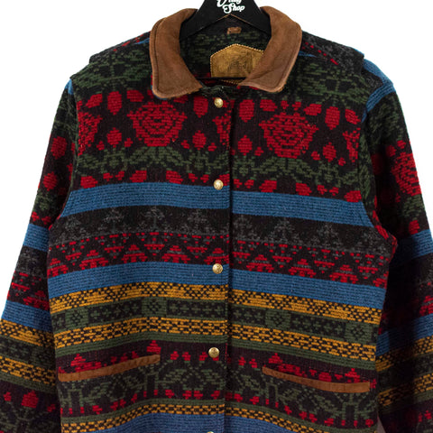 Woolrich Floral Tapestry Wool Nylon Coat
