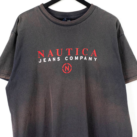 Nautica Jeans Co Sun Faded Spell Out T-Shirt