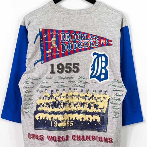 1994 Long Gone 1955 Brooklyn Dodgers Jackie Robinson Cooperstown Collection T-Shirt