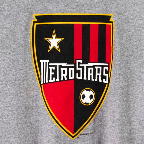 2003 New York New Jersey MetroStars MLS Logo T-Shirt