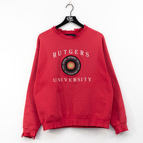 Jansport Rutgers University Crest Thrashed Sweatshirt