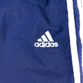Adidas Three Stripe Spell Out Logo Lined Windbreaker Joggers