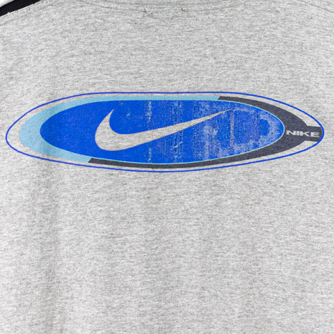 NIKE Center Swoosh Logo Double Sided Thrashed T-Shirt