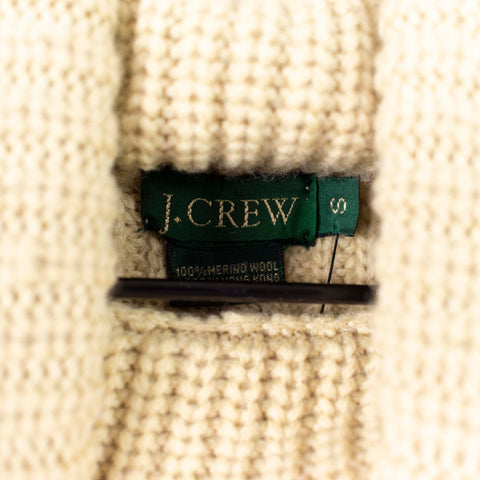 J Crew Merino Wool Turtle Neck Chunky Knit Sweater Dress