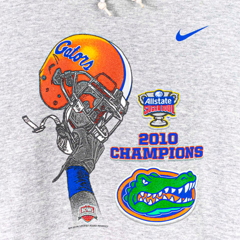 2010 NIKE Swoosh Sugar Bowl Champions Florida Gators Hoodie Sweatshirt