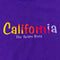 California Multicolor Embroidered Spell Out T-Shirt