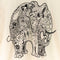 1990 Mojoware Save Africa Elephant Art T-Shirt
