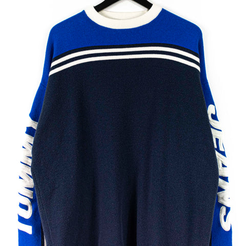 2017 Tommy Hilfiger Jeans Sleeve Spell Out Knit Sweater