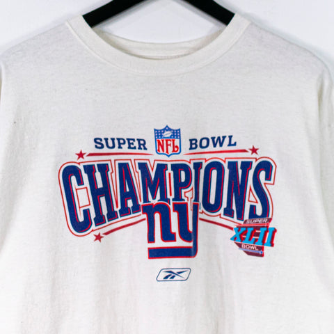 Reebok Super Bowl XLII New York Giants Champions Long Sleeve T-Shirt