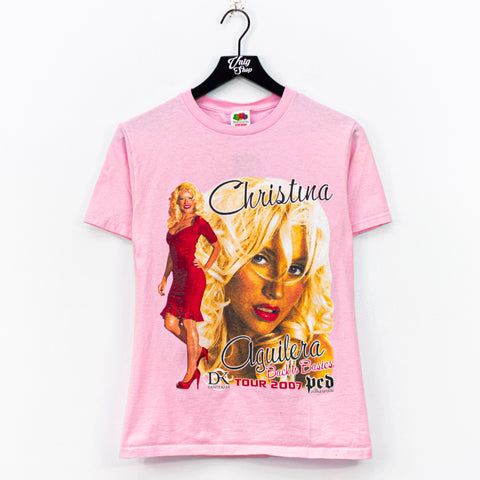 2007 Christina Aguilera Back To Basics Danity Kane Pussycat Dolls Tour T-Shirt