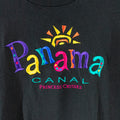 Panama Canal Princess Cruises Embroidered Spell Out T-Shirt