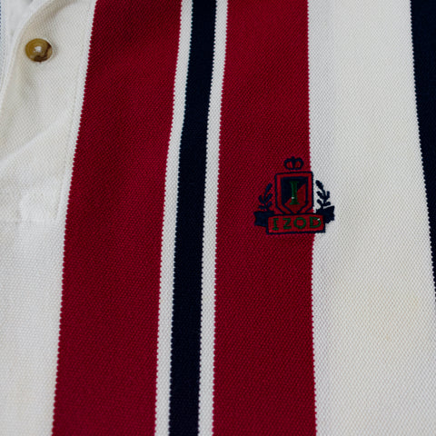 Izod Crest Multicolor Striped Polo Shirt