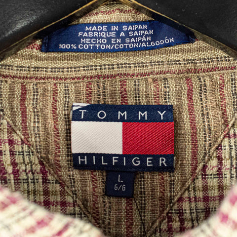 Tommy Hilfiger Crest Textured Cotton Button Down Shirt