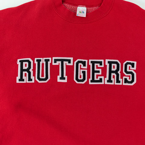 Rutgers College Spell Out Sweatshirt