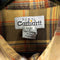 Carhartt Patch Spell Out Tonal Brown Distressed Flannel Shirt