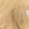 Carhartt Patch Logo Brown Hooded Work Jacket Made in USA