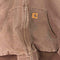 Carhartt Patch Logo Brown Hooded Work Jacket