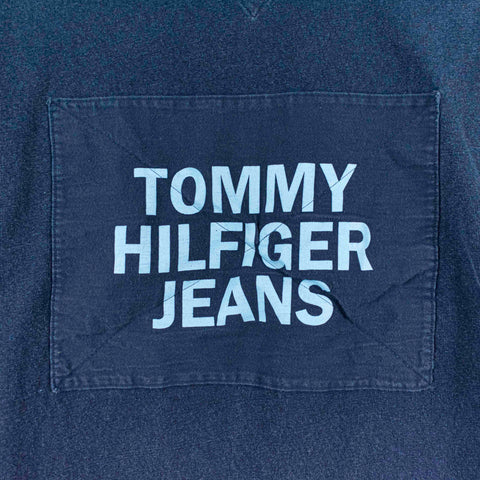Tommy Hilfiger Jeans Patch Spell Out Long Sleeve Polo Shirt