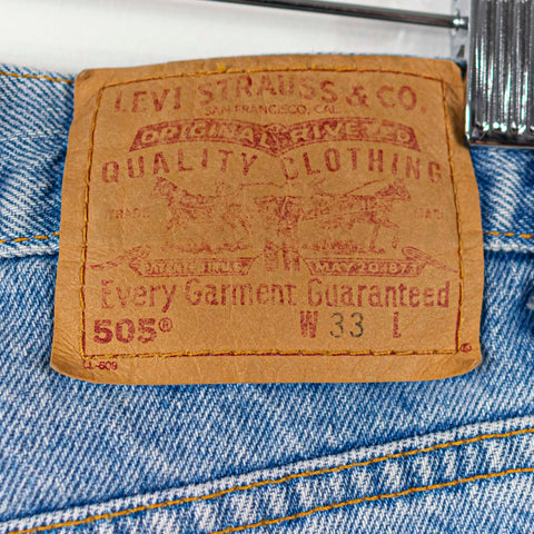 Levi's 505 Regular Fit Denim Jean Shorts
