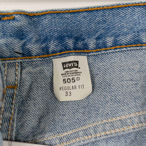 Levi's 505 Regular Fit Denim Jean Shorts