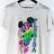 Sherry's Mickey Mouse Florida Cool Neon Disney Thrashed Super Thin T-Shirt