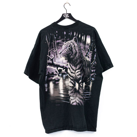 1998 Liquid Blue Siberian Tiger All Over Print T-Shirt
