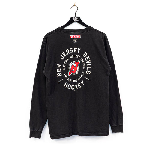 CCM NHL New Jersey Devils Center Logo Long Sleeve T-Shirt