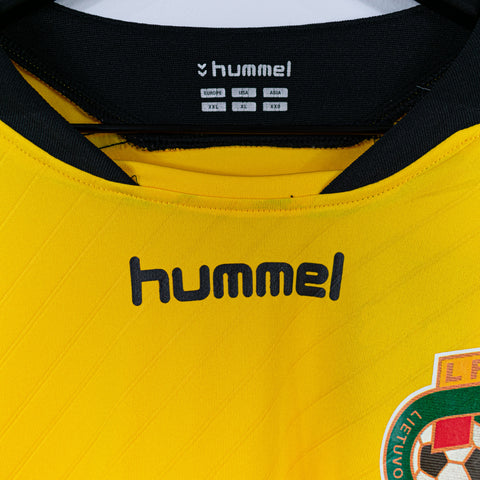 2013 2015 Hummel Lithuania Home Jersey