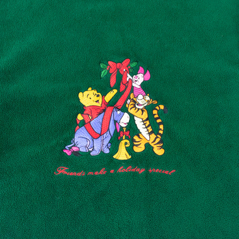 Disney Winnie The Pooh Holiday Fleece Mock Neck Sweater