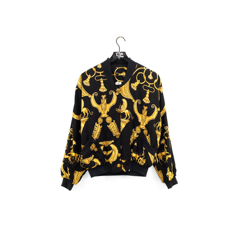 Tappas All Over Print Baroque Style Bomber Jacket