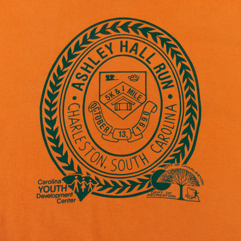 1990 Charleston South Carolina Ashley Hall Run T-Shirt
