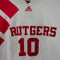 1990 Adidas Rutgers University Jeff Zaun #10 Jersey
