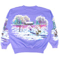 Winter Wilderness Deer All Over Print Sweatshirt