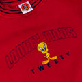2001 Looney Tunes Tweety Ringer Sweatshirt