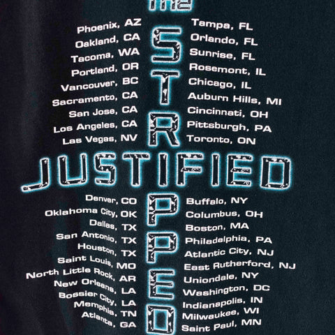 2003 Justin Timberlake Christina Aguilera The Justified Stripped Tour T-Shirt