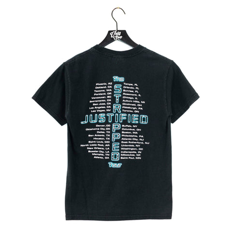 2003 Justin Timberlake Christina Aguilera The Justified Stripped Tour T-Shirt