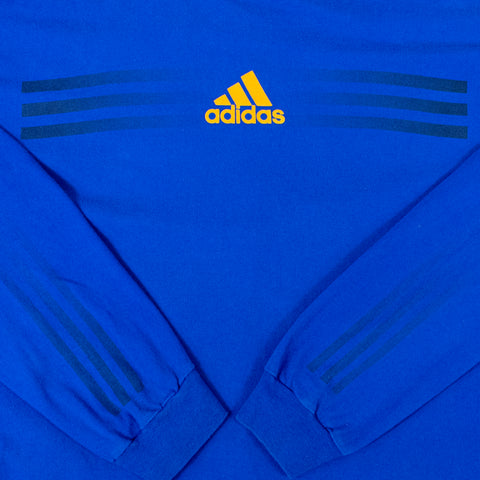 2005 Adidas Three Stripe Logo Spell Out Long Sleeve T-Shirt