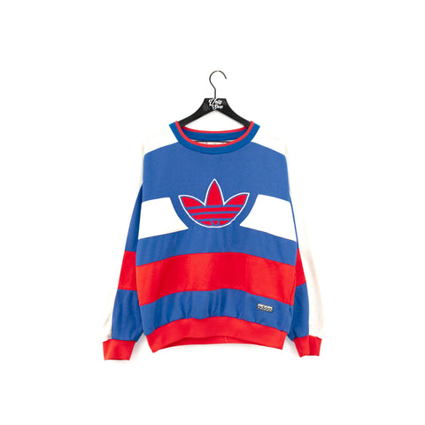 Adidas Trefoil Spell Out Color Blocked Sweatshirt