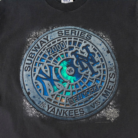 2000 LEE Sport Subway Series Mets Vs Yankees T-Shirt