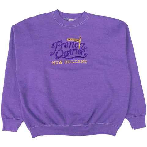 French Quarter New Orleans Embroidered Sweatshirt