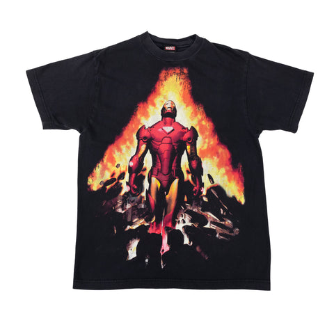 Mad Engine Marvel Iron Man Fire T-Shirt