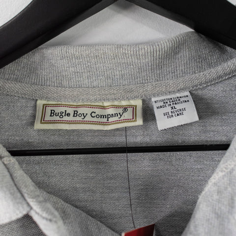 Bugle Boy Embroidered Chest Logo Long Sleeve Polo Shirt
