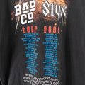 2001 Styx & Bad Company Tour T-Shirt