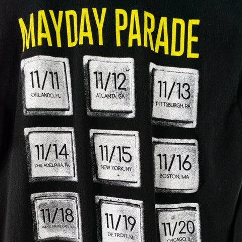 2016 Mayday Parade Tales Told By Dead Friends Tour T-Shirt