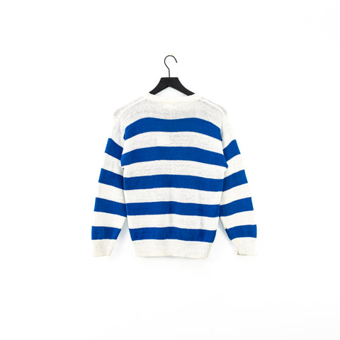 IZOD Lacoste Le Crocodile Originale Chemise Striped Knit Sweater