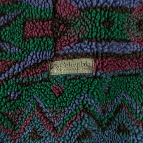 Columbia Multicolor Aztec Pattern Fleece