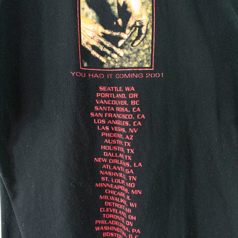 2001 Jeff Beck You Had It Coming Tour T-Shirt