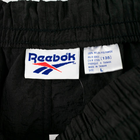 Reebok Spell Out Logo Embroidered Windbreaker Shorts