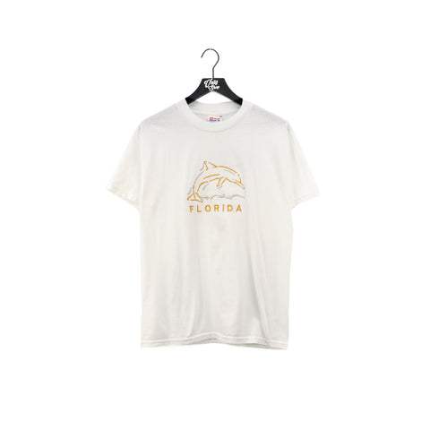 Florida Embroidered Dolphin T-Shirt