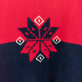 GAP Snowflake Color Block Turtleneck Knit Sweater